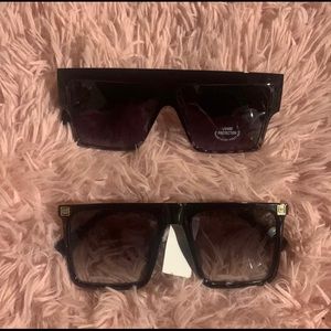 2 black fashion nova sunglasses